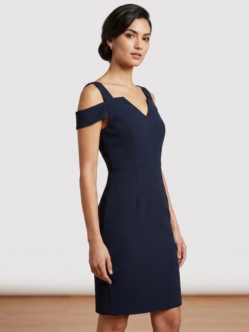 BRAND NEW NEVER WORN WHBM Off-Shoulder Sheath Dress Sz Size 12